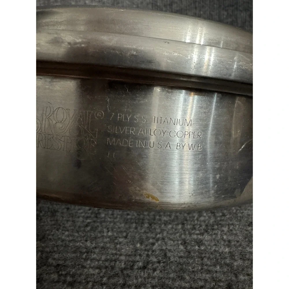 Royal Prestige 7-Ply S.S. Titanium Silver Alloy Copper Cookware Set Made in USA